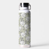 22 oz.Rose Jardin Monogramme Sage Green Bouteille (Arrière)