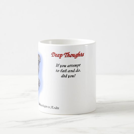 22 pensées profondes - échec mug (Centre)