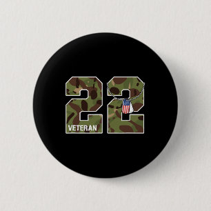 22 Per Dag Ptsd Citaat Depressie Preventie Us Lege Ronde Button 5,7 Cm