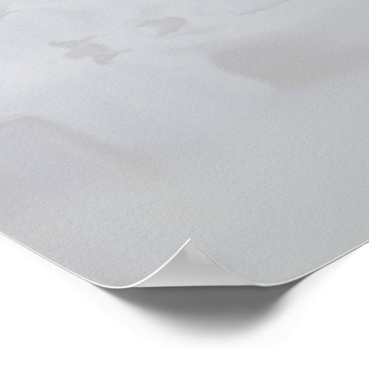 22 Tabel White Reflections Wedding Seating Chart Poster (Hoek)