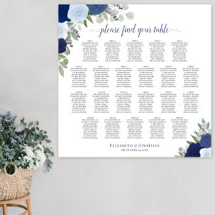 22 Tableau Boho bleu Mariage floral