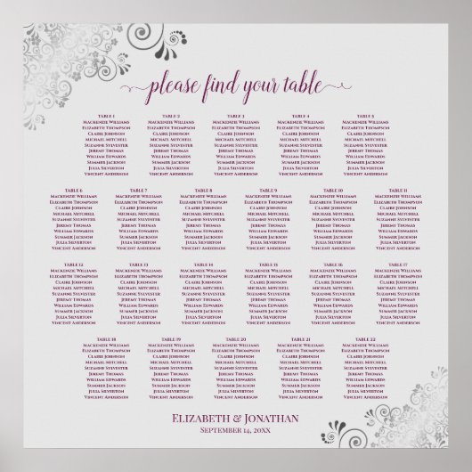 22 Tableau Cassis en dentelle et Mariage gris (Devant)