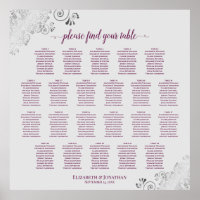 22 Tableau Cassis en dentelle et Mariage gris