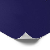 22 Tableau simple Gold & Navy Mariage Seating Char (Coin)