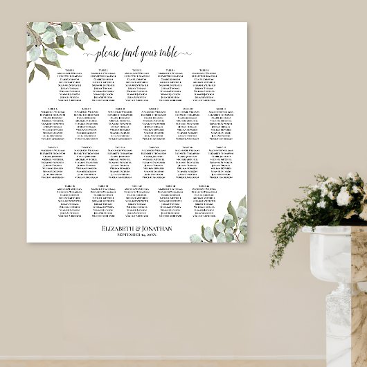22 Tableau Tableau Rustique Mariage Eucalyptus