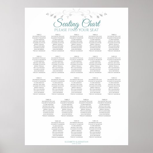 22 Tableau Tableau simple Turquoise et blanc Maria (Devant)