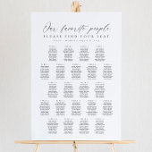 22 Tables Favorite People Acrylic Seating Chart