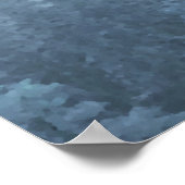 22 Tafel Blauwe Pijn Bomen Wedding Seating Chart Poster (Hoek)