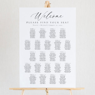 22 Tafels Welkom Zitplaats Chart Poster