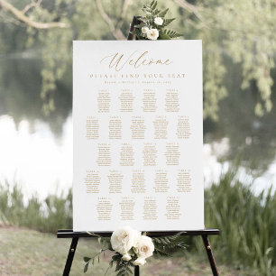 22 Tafels Welkom Zitplaats Chart Poster