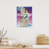22. Titanium (Ti) Periodieke tabel van de elemente Poster (Keuken)