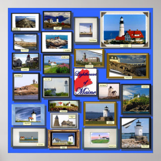 22 Vuurtoren van Maine Poster