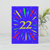 22e anniversaire de fête Invitation Explosion (Debout devant)