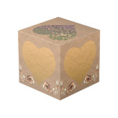 22e anniversaire de Mariage Cube de prune de cuivr (Angle arrière)