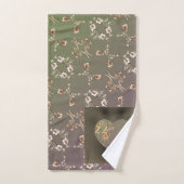 22e anniversaire de Mariage Rose de coeur coppery (Serviette à main)