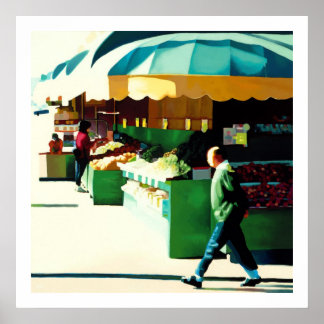22e Avenue Market Poster