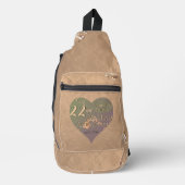 22e bruiloft Jubileum Hart Roos Sling Bag (Voorkant)