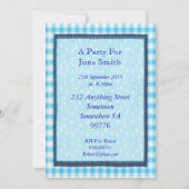 22e invitation à la fête d'anniversaire Photo (Dos)