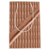 22e Jubileum koper Medium Cadeauzakje (Voorkant)