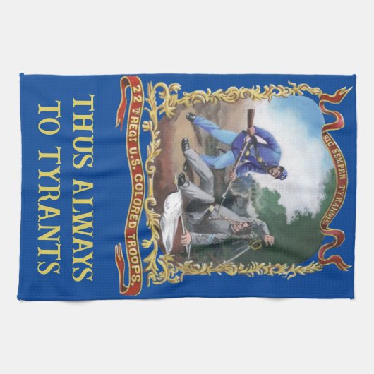 22e régiment serviette de thé USCT (Horizontal)