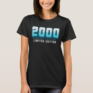 22e Verjaardag Dames Mannen 22 Jaar 2000 Cadeau 7 T-shirt