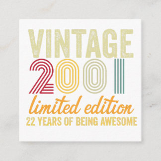 22e verjaardag informatiekaartje