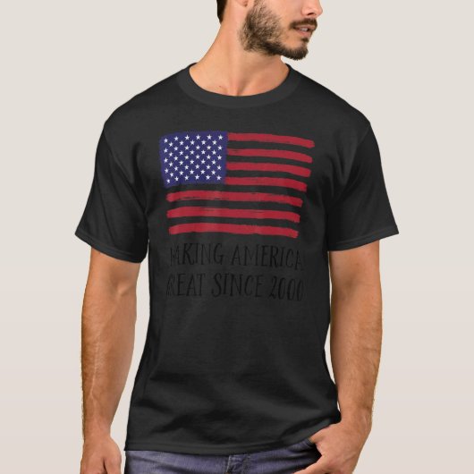 22e verjaardag maken Amerika groot sinds 2000 3 T-shirt (Voorkant)