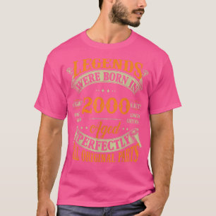 22e verjaardag T-shirt legenden geboren in 2000 2