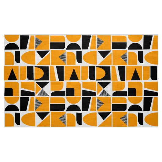 230616 - Geel Sinaasappel en zwart. Stof (Fat Quarter)