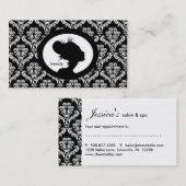 232 Carte de rendez-vous de salon Femme de la Cour (Devant / Derrière)