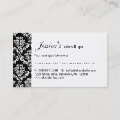 232 Carte de rendez-vous de salon Femme de la Cour (Dos)