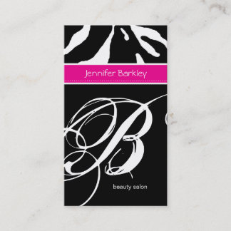 232 Carte de visite animalier Zebra Beauty Salon r