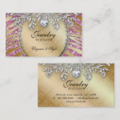 232 Carte de visite de bijoux Zebra Parties scinti (Devant / Derrière)