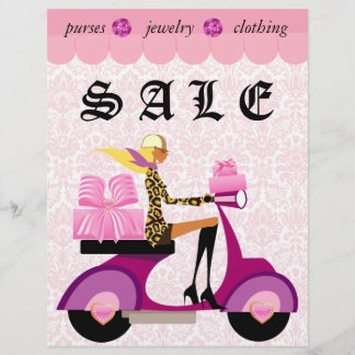 232 Fashion Flyer Scooter Vrouw Roze Damas Luipaar