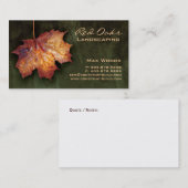 232 Landscaping Visitekaartje Green Maple Leaf (Voorkant / Achterkant)