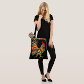 232 - Rooster - Canvas tas (Op model)