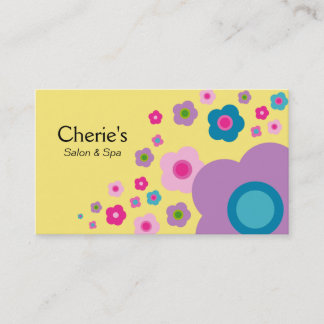 232 Spa - Carte de visite à fleurs couleur salon