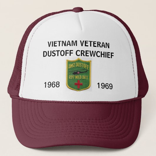237th CASQUETTE de MAILLE de DUSTOFF CREWCHIEF (Devant)