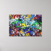 23_001, Splatter Abstract Canvas Afdruk (Voorkant)