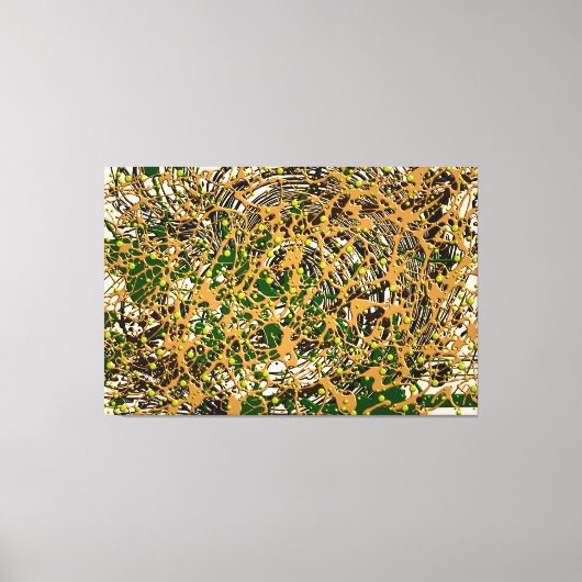 23_008, Gespleten verf Art Canvas Afdruk (Voorkant)