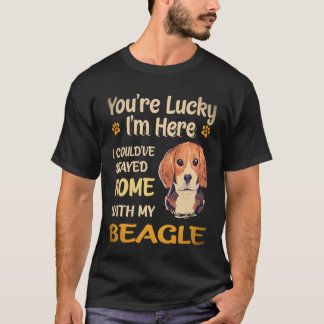 23 Bleef thuis met mijn Beagle T-shirt