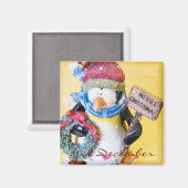 23 december · Pinguïn · Magneet (Voorkant / Achterkant)