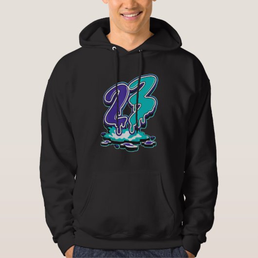 23 Drip Black Grape 1s Matching Hoodie (Voorkant)