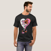 23 Drip Heart GS Pinksicle 5s Matching T-shirt (Voorkant volledig)