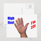 23 High Five! Briefkaart (Voorkant / Achterkant)