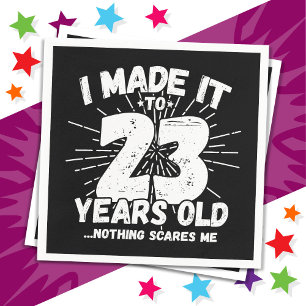 23 Jaar Oud Sarcastisch Meme Grappig 23e Verjaarda Servet