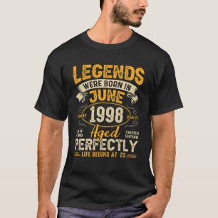 23 jaar oud - Vintage juni 1998 23e verjaardag T-shirt