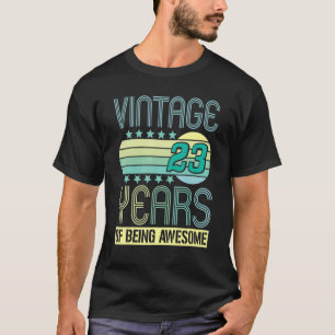 23 jaar oude 23e verjaardag 24 t-shirt