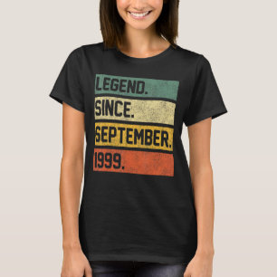 23 jaar oude 23e verjaardag Legende sinds septembe T-shirt