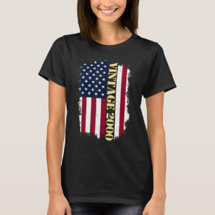 23 jaar oude Amerikaanse vlag 2000 Amerikaanse vl T-shirt